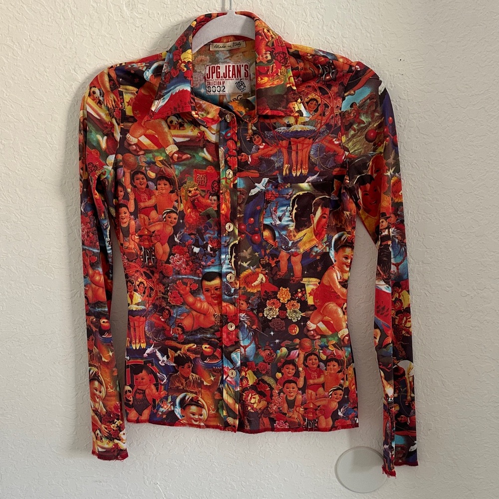 Jean Paul Gaultier JPG Jeans 1990 Propaganda Long Sleeve